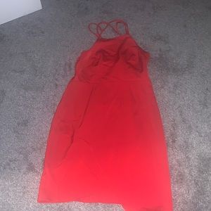 Express red dress
